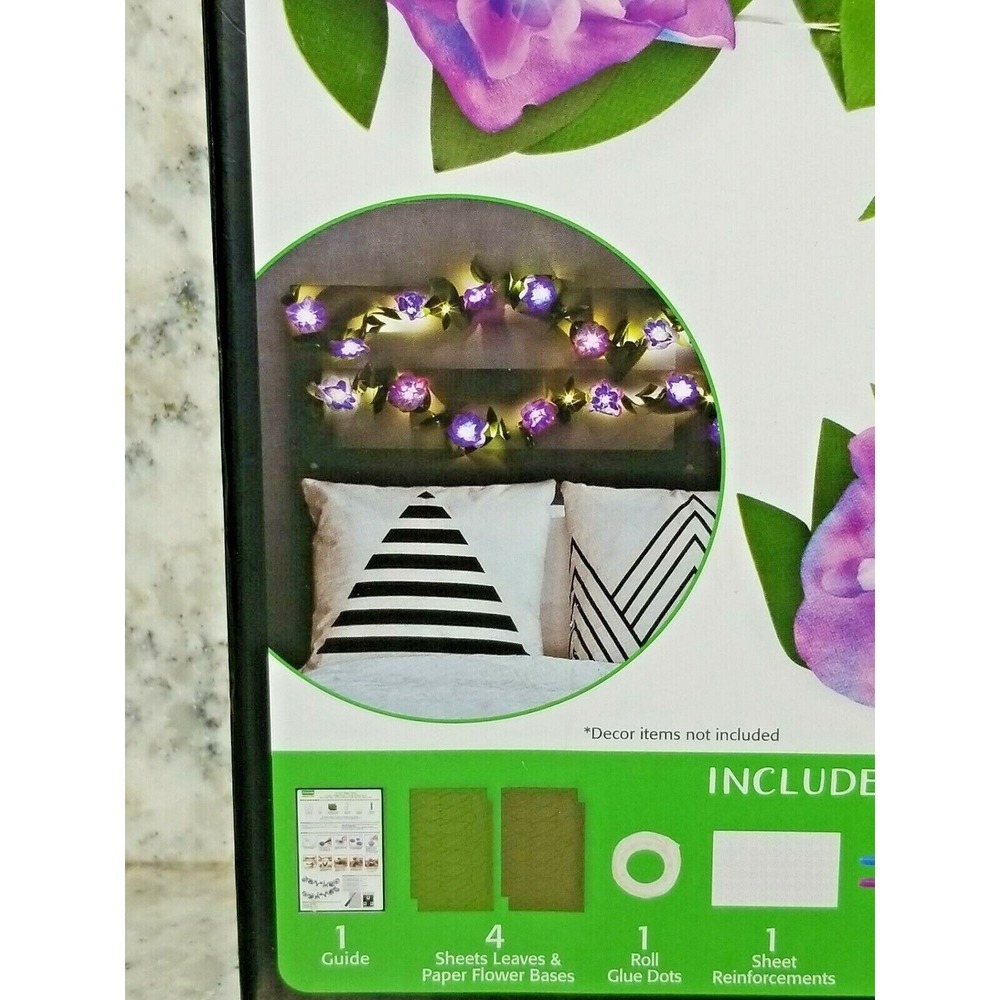 Crayola Signature Make Your Own Flower String Lights Kit DIY Flower Crafts NEW - Picture 2 of 8